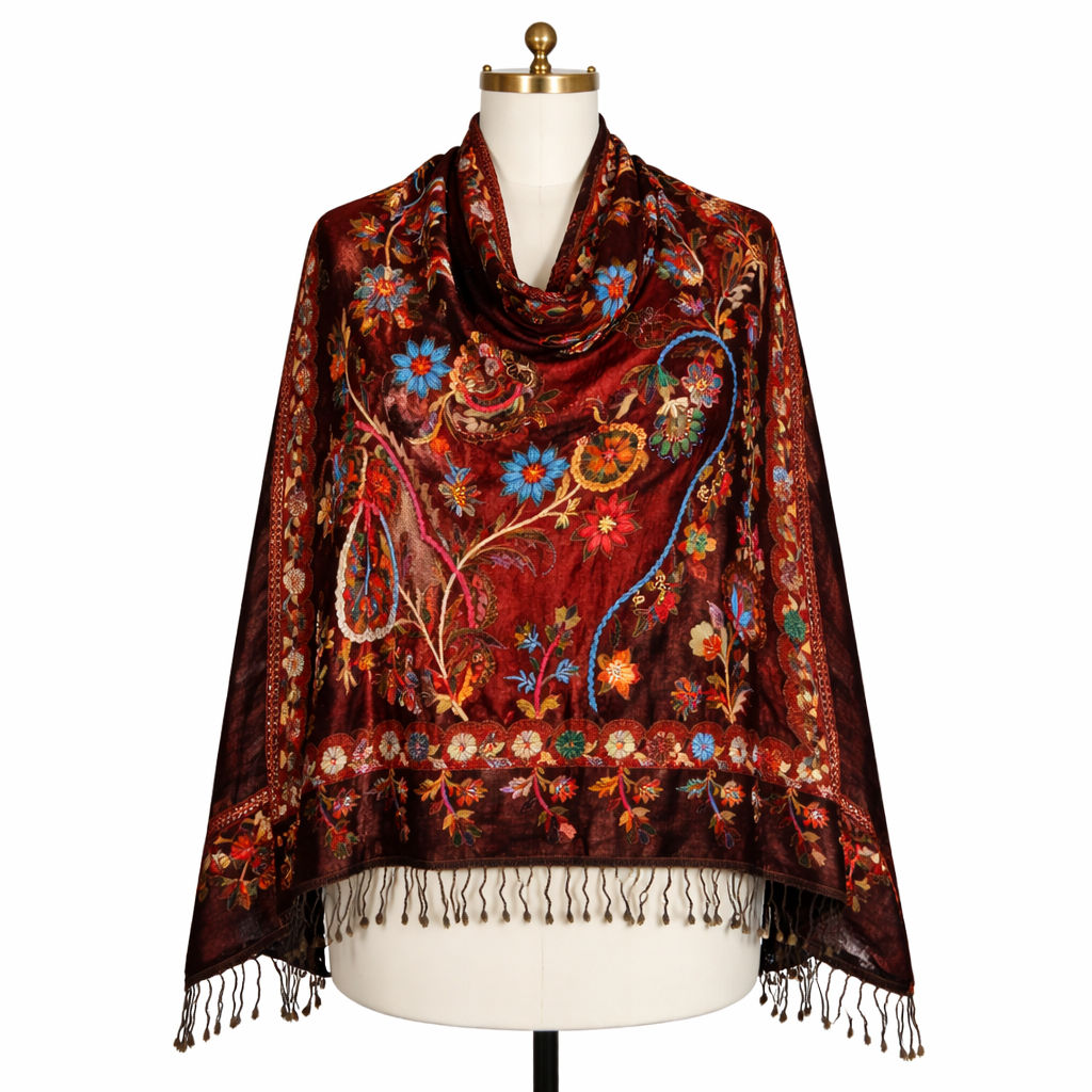 Floral Embroidery Scarf v2.0